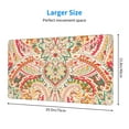 thumbnail image 2 of Salouo Indian Paisley 1 Print Large Mouse Pad,Extended Mat Desk Pad, 3mm Thick Mice Pad Desk Mat Big Desk Pad for Work, Game, Office, Home -16 x 29.5in, 2 of 8
