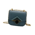 thumbnail image 4 of Mini bolso de hombro de PU de moda para mujer, bolso de viaje ultraligero, bolso para pintalabios Azul, 4 of 9
