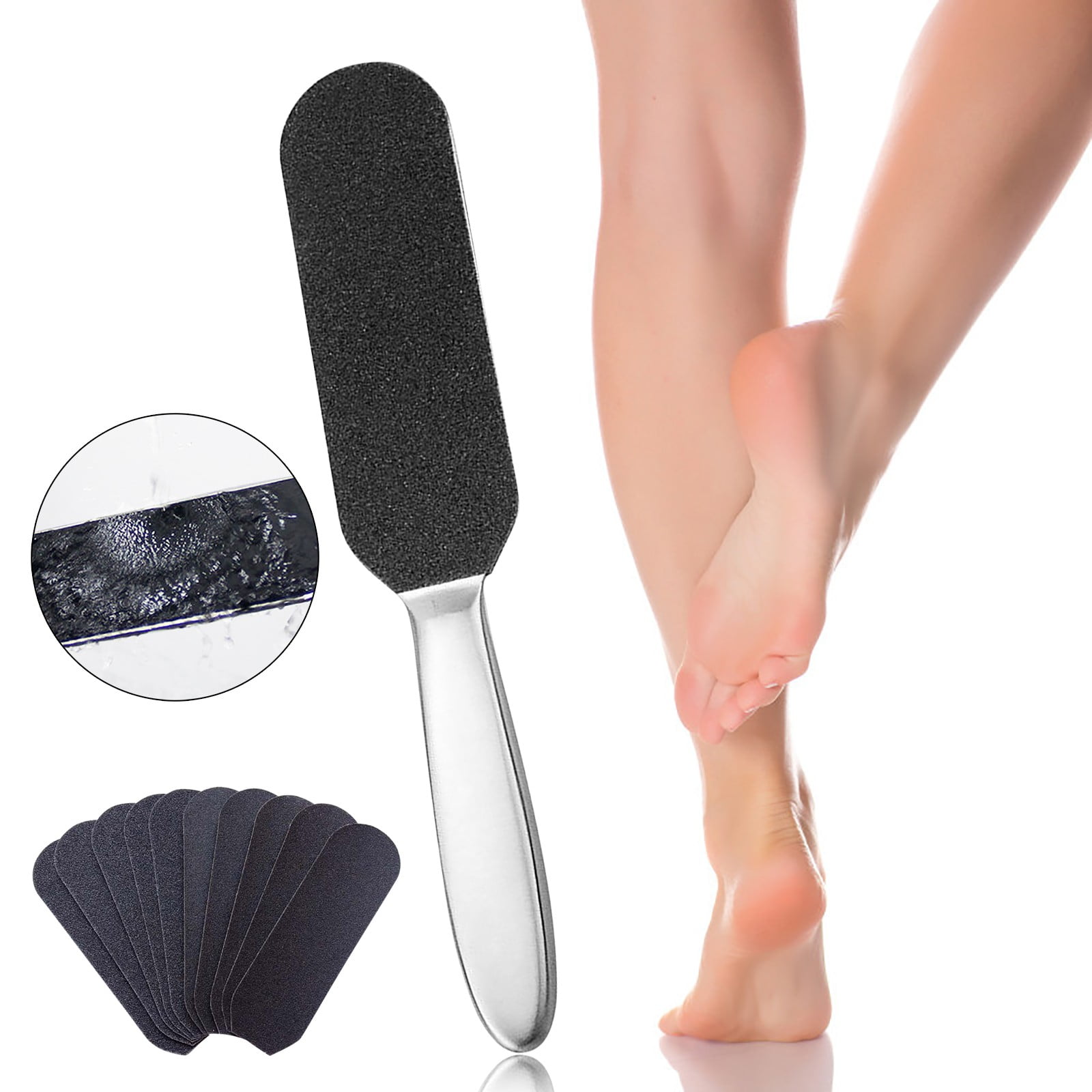 Ykohkofe Foot File, Stainless Steel Foot File Callose, Removes Hard