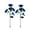 #0935-Blue, variant on Kieccall Solar 4 Head Rose Light Artificial Flower LED Lamp 2 Pack Waterproof for Garden Patio Yard Outdoor Decorative Lighting