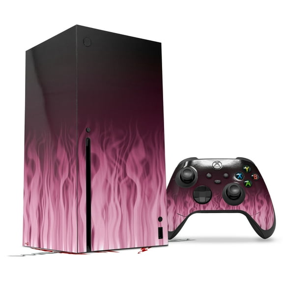 WraptorSkinz Skin Wrap compatible with the 2020 XBOX Series X Console and Controller Fire Pink (XBOX NOT INCLUDED)