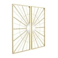 thumbnail image 5 of CosmoLiving by Cosmopolitan Gold Metal Half Moon Mirror Geometric Wall Decor with Gold Frame (2 Count), 5 of 7