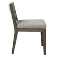 thumbnail image 3 of Home Fare Slat Back Upholstered Side Dining Chair in Coconut Brown, 3 of 7