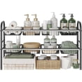 thumbnail image 2 of Organizador Bajo Fregadero, Organizador de Cocina Expandible de 2 Niveles con 8 cestas metálicas Extraíbles, Adecuado para cocinas, baños, etc.Anchura 52-82 cm Ajustable, 2 of 15