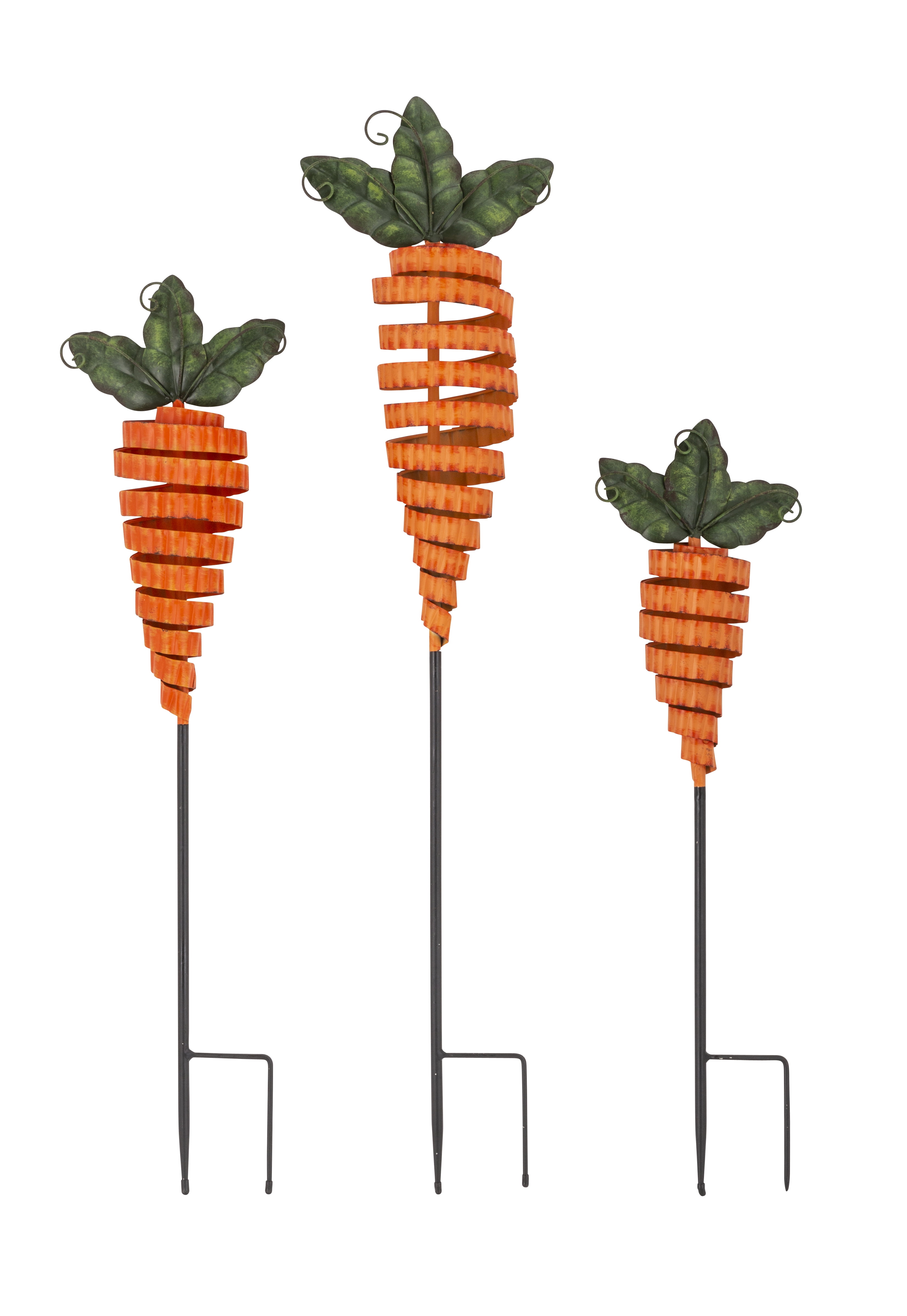 Carrot Garden Stakes Set of 3 Carrot Garden Stakes Set of 3
