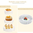 thumbnail image 3 of Juego de 3 soportes para tartas, postres, pastelería, caramelos, para fiestas, elegantes mesas redondas de columnas cilíndricas para bodas, soportes de tartas, mesas de plantas, 3 of 6