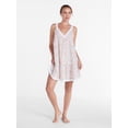 thumbnail image 3 of Joyspun Women’s V Neck Woven Sleep Chemise, Sizes XS-3X, 3 of 6