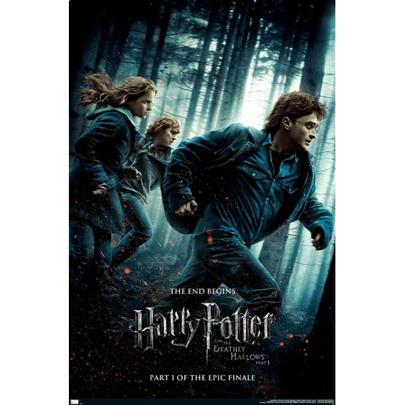 Harry Potter and the Deathly Hallows: Part 1 - Running One Sheet Wall Poster, 22.375" x 34"