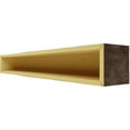 thumbnail image 5 of Ekena Millwork 6"H x 6"D x 48"W Rough Cedar Faux Wood Fireplace Mantel, Aged Pecan, 5 of 8