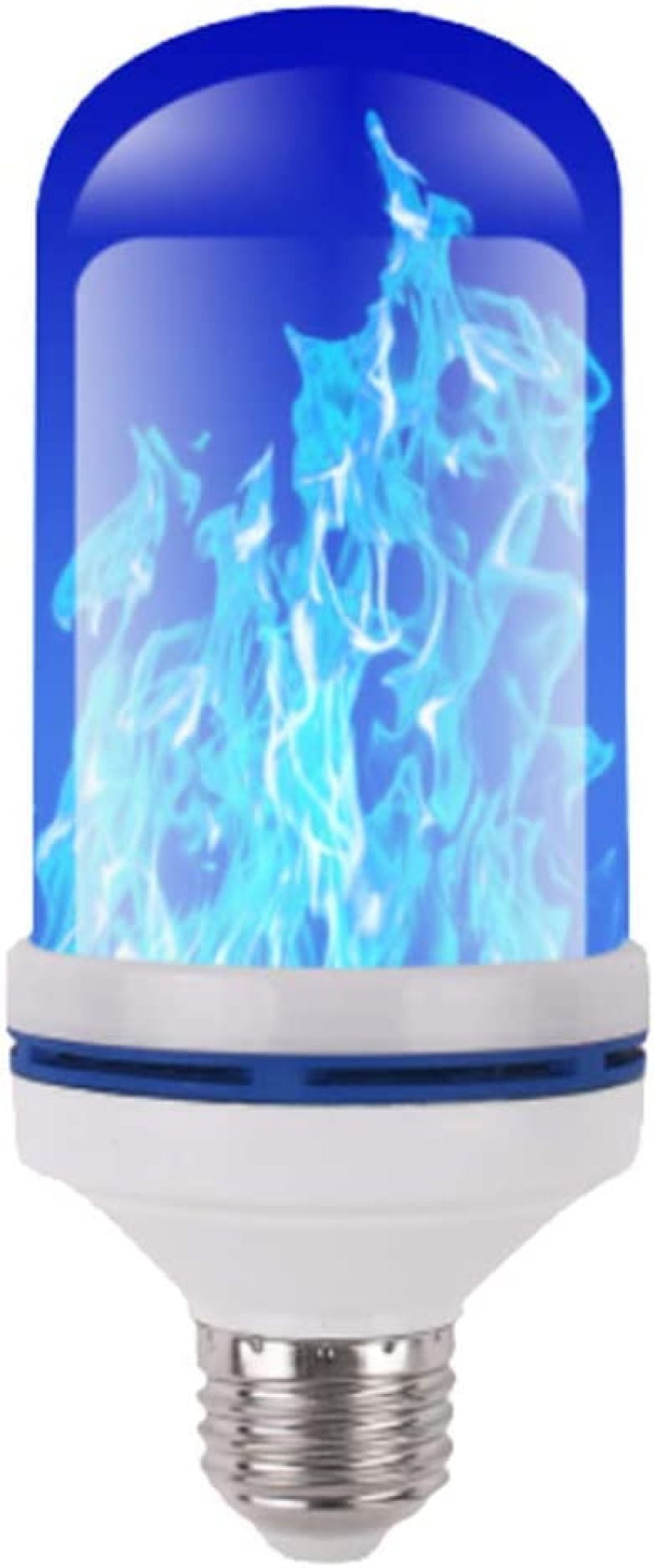 LED Flame Lights Flame Effect Light Bulb 26E 4 Modes Blue Flickering