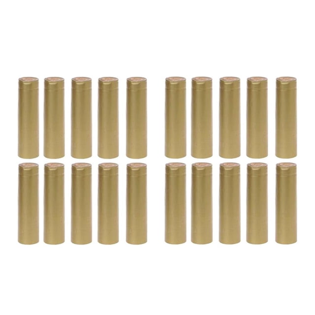 Envoltura termorretráctil de 200 piezas Sunnimix para botellas de vino 30 mm 32 mm Oro