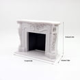thumbnail image 4 of Chimenea en miniatura tipo casa de muñecas, estilo victoriano, blanca, escala 1:12, 4 of 4