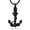 Black, variant on Nautical Souvenir Stainless Steel Anchor Cremation Necklace for Ashes for Dad Memorial Urn Pendant Necklace Women Men Keepsake Jewelry