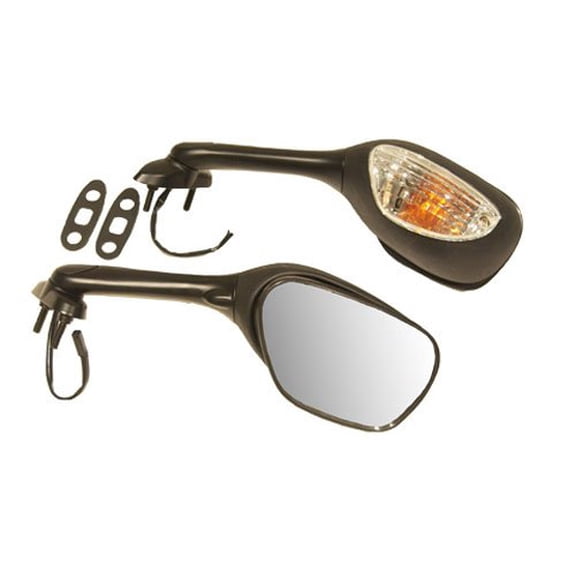 Emgo 20-69791 Matte Black Right Side Replacement Mirror for Kawasaki GSXR