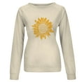 thumbnail image 6 of Patlollav Pntutb Women Long Sleeve Shirts,Ladies Sweatshirt Loose Tunic Tops, 6 of 7