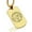 Gold, variant on Stainless Steel Seal of Archangel Zadkiel Dog Tag Pendant Necklace