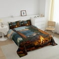 thumbnail image 3 of Erosebridal Happy Camping Bedding Sets King with Comforter, RV Car Duvet Insert, Rustic Theme Reversible Comforter Sets King Size, Microfiber Bedroom Decoration, 3 Pieces, 3 of 8