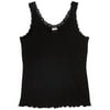 Faded Glory - Women's Plus Lacey Ribbed Tank