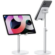 Cell Phone Stand, OMOTON Angle Height Adjustable Phone Stand Compatible with iPhone 11/Xr/Xs Max, All Smartphones