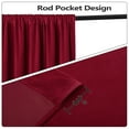 thumbnail image 2 of 2 Pcs Velvet Curtains Panels, Soft Luxury Rod Pocket Shade Curtain Drapes Home Decor, 2 of 9