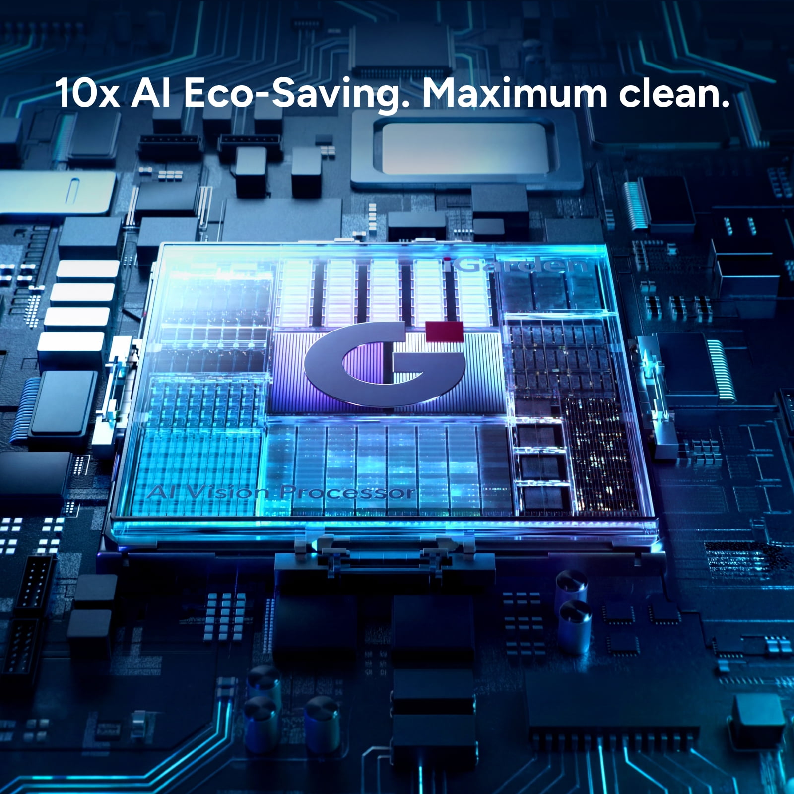 iGarden Robotic Pool Cleaner M1 AI Series, 9H Runtime, AI Dual-Camera Vision, 5,019 GPH Suction, Smart Navigation, Wall & Waterline Cleaning