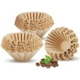 thumbnail image 2 of 400 Count 1-4 Cup Coffee Filters Small Coffee Paper Filters Disposable Basket Filters Brown, 2 of 7