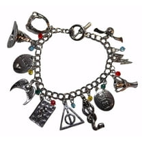 Harry Potter Silvertone Metal Charm Bracelet