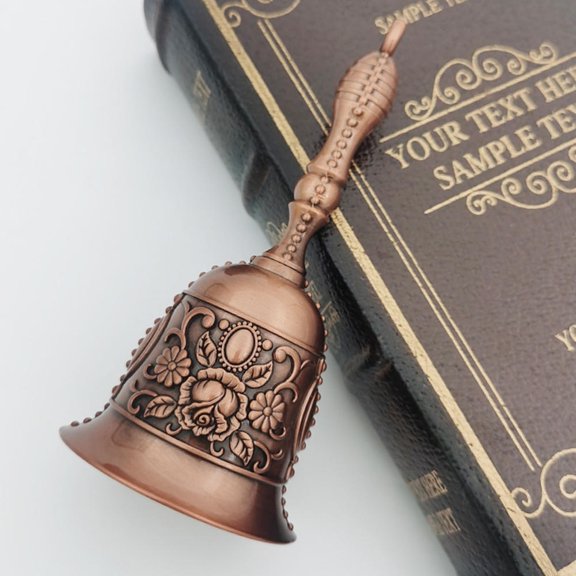 Retro Hand Call Bell Multi-Purpose Bells for Craft Wedding Decoration Alarm School Church Classroom Bar Hotel Vintage Bell