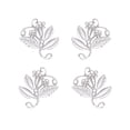 thumbnail image 4 of Horquilla de Flor de Filigrana de Metal Sunnimix 50 Piezas Decoración Disfraz Oro blanco, 4 of 8