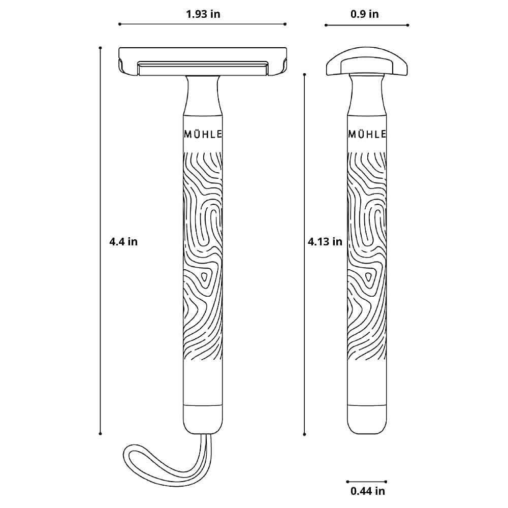 MÜHLE Companion Safety Razor – Women's Double-Edged Body Razor for Shaving, Gentle Use, Suitable for Body, Legs, & Underarms, Longer Handle, Long Lasting Blade
