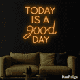 thumbnail image 3 of Craftnamesign Today Is A Good Day Neon Sign, Bar Neon Sign, Wedding Decor, 3 of 4