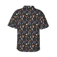 thumbnail image 4 of Xecao Mushroom print Hawaiian shirt - a stylish short-sleeve button-down for men, perfect for casual beach and tropical outings., 4 of 9
