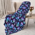 thumbnail image 3 of Rateoe Skull flower funny Pattern Flannel Throw Blanket, Ultra-soft Blanket for Bed, Couch, Car, Hypoallergenic Anti-pilling blanket-50"x40"(Vertical), 3 of 6