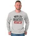 thumbnail image 4 of Funny Worlds Greatest ATM Dad Joke Men's Long Sleeve Tee T Shirt Brisco Brands X, 4 of 6