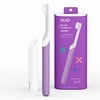 quip Kids Electric Toothbrush - Sonic Toothbrush with Small Brush Head, Travel Cover & Mirror Mount, Soft Bristles, Timer, and Rubber Handle - Purple