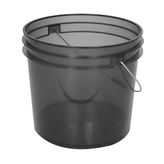 Masteelf Multipurpose Cleaning Bucket with Sturdy Handle for Storage Use Made of PP Black 13L