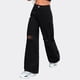 thumbnail image 4 of Gibobby Jeans mujer cintura alta Mujer Casual Suelto Rasgado Botón Cremallera Bolsillo Pierna recta Pantalones de pierna ancha Jeans(Negro,G), 4 of 5