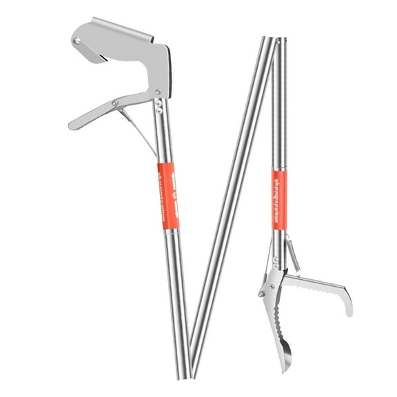 Snake Grabber 50inch Collapsible Snake Catcher Professional Reptile Snake Grabber Tool Wide Jaw Stainless Steel Snake Tongs Multifunctional Snake Catching Tool for Snake Reptile