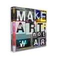 thumbnail image 3 of Stupell Industries Make Art Not War Quirky Modern Typography Letters Canvas Wall Art, 24 x 24, Design by Sven Pfrommer, 3 of 5