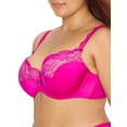 thumbnail image 3 of Curvy Couture Womens Tulip Lace Bra Style-1017, 3 of 3