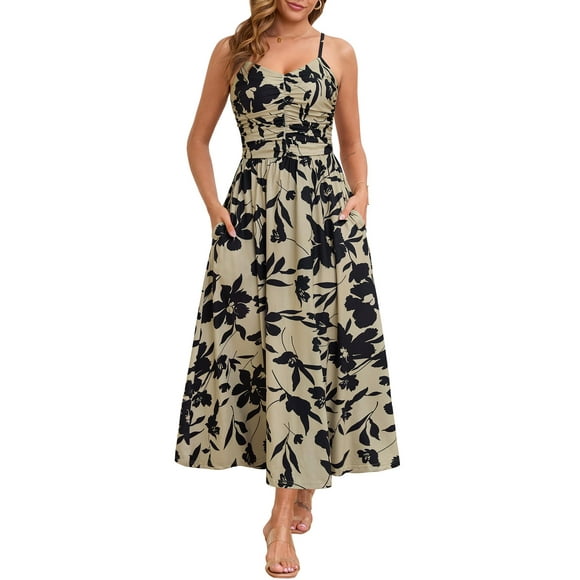 Vestido largo Annebouti Verano Primavera 2025 con estampado floral