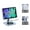 Silver, variant on EMONITA Foldable Magnetic Stand with 45W Fast Charger Case A8 for iPad (A16/ 10th Generation) 11-Inch Adapter USB C Cable Included - Silver