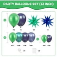 thumbnail image 2 of Blue and Green Balloon Arch Kit, Navy Blue Dark Green Balloon Garland Arch Kit with 4D Star Foil Balloon Confetti Balloons for Birthday Party Decor Jungle Safari Graduations, 2 of 13