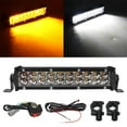 thumbnail image 3 of 60W Motorcycle LED Headlight Light Bar Kit with Mounting Bracket Switch Wir, 3 of 9