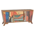 thumbnail image 3 of Marina del Rey Cone Shaped Buffet Made From Recycled Teak Wood Boats - 72W x 20D in., 3 of 5