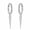 Silver, variant on Women Elegant Hinged Cone Ear Stud Star Earrings Fashion Jewellery Hoop Drop-Silver