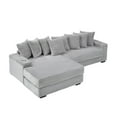 thumbnail image 6 of 111" Sofa for Living Room Cloud Sectional Couch with Reversible Chaise, 6 of 8