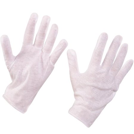 

3.5 oz Cotton Inspection Gloves White - Small - 12 Pairs per Case
