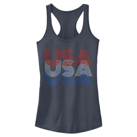 Junior's Lost Gods USA Repeat Racerback Tank Top