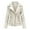 White, variant on Ladies Leather Jacket New Ladies Slim Leather Stand-Up Collar Zipper Stitching Solid Color Jacket